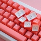 Orange 104+10 Keycaps Set PBT Crystal Translucent Cherry Profile for Mechanical Gaming Keyboard